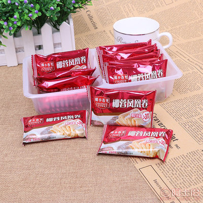 春光105g椰香脆酥椰蓉夹心酥卷饼干 休闲零食的热销之选